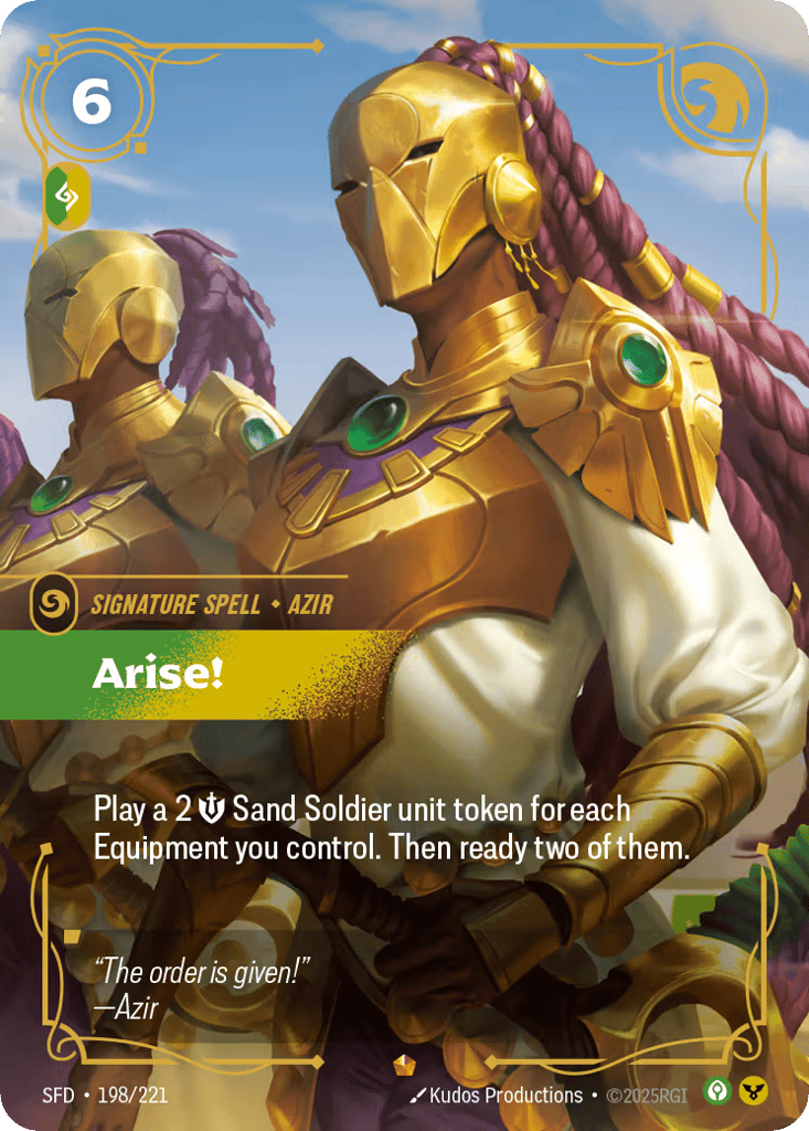 Arise! SFD-198 - Epic - Spiritforged - Near Mint Riftbound Card