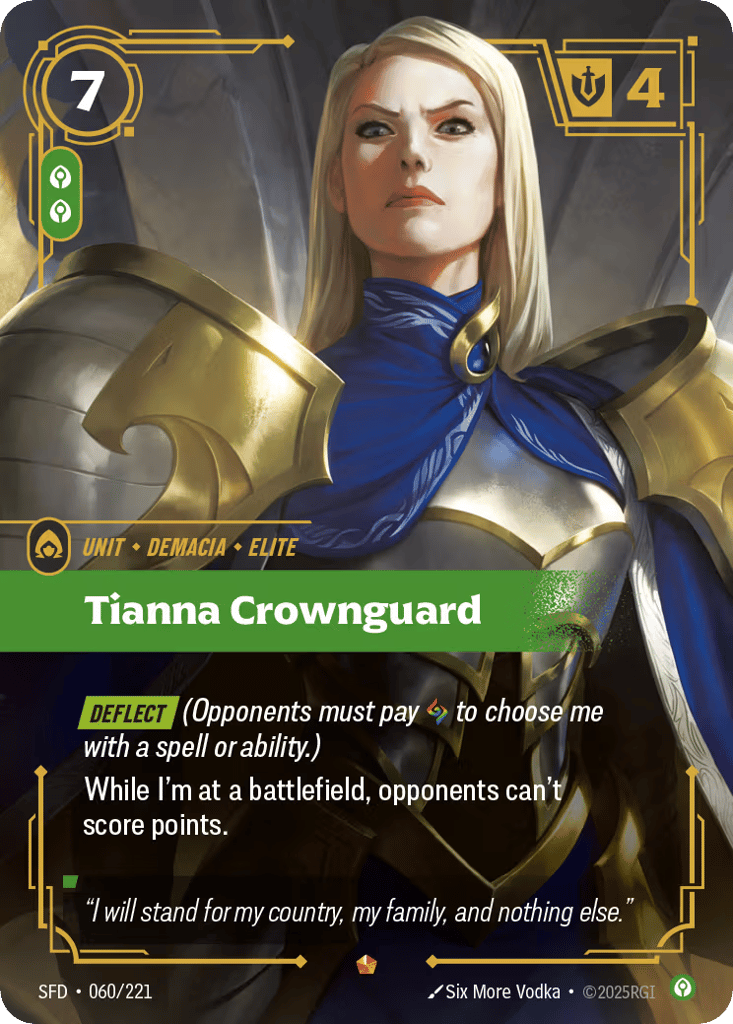 Tianna Crownguard SFD-060 - Epic - Spiritforged - Near Mint Riftbound Card