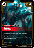 Draven - Vanquisher SFD-020a - Alternate Art - Spiritforged - Near Mint Riftbound Card