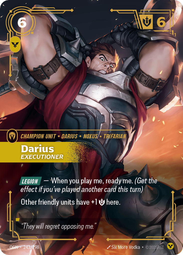 Darius, Executioner OGN-243 - Origins - Near Mint Riftbound Card