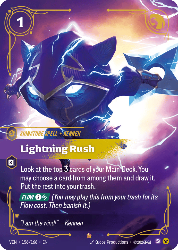 Lightning Rush VEN-156 - Epic - Vendetta - Near Mint Riftbound Card