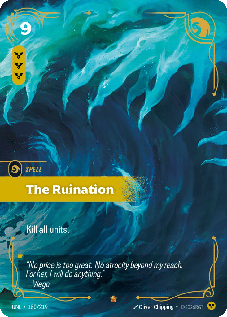 The Ruination UNL-180 - Epic - Unleashed - Near Mint Riftbound Card