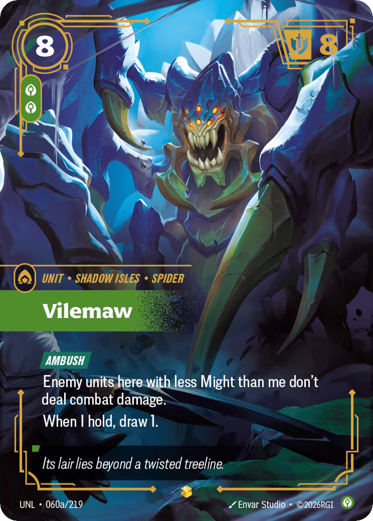 Vilemaw UNL-060a - Alternate Art - Unleashed - Near Mint Riftbound Card