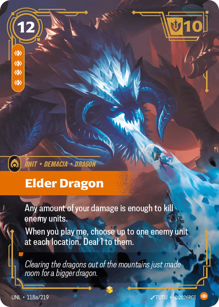 Elder Dragon UNL-118a - Alternate Art - Unleashed - Near Mint Riftbound Card