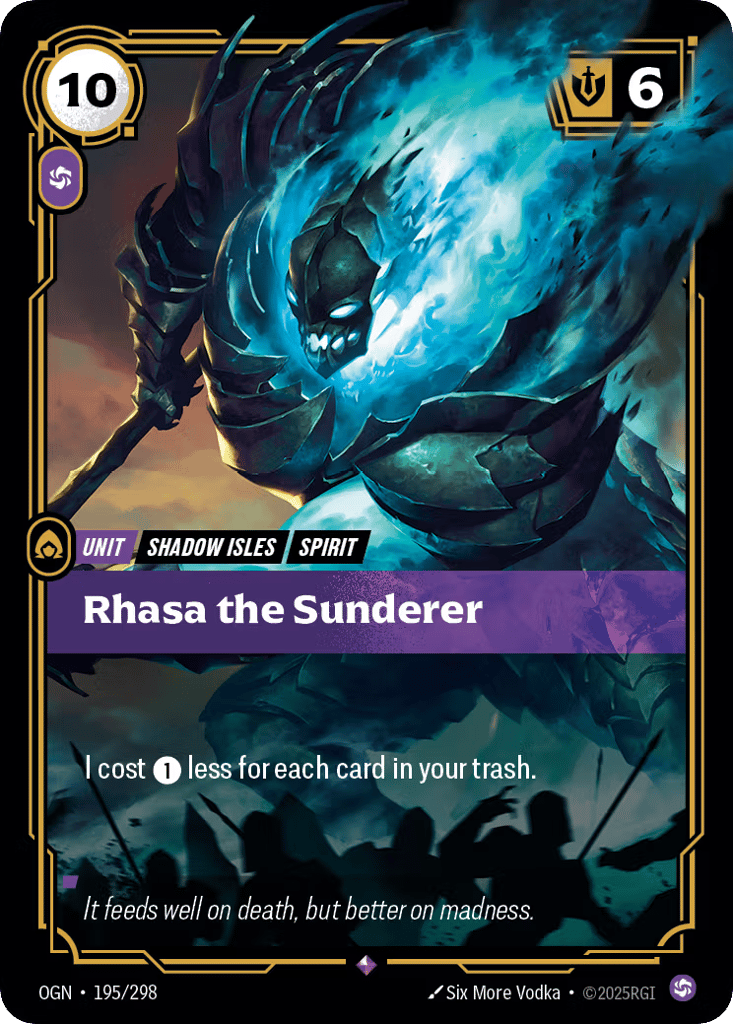 Rhasa the Sunderer OGN-195 - Rare - Origins - Near Mint Riftbound Card