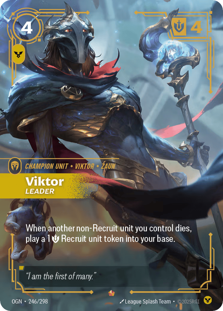 Viktor, Leader OGN-246 - Origins - Near Mint Riftbound Card