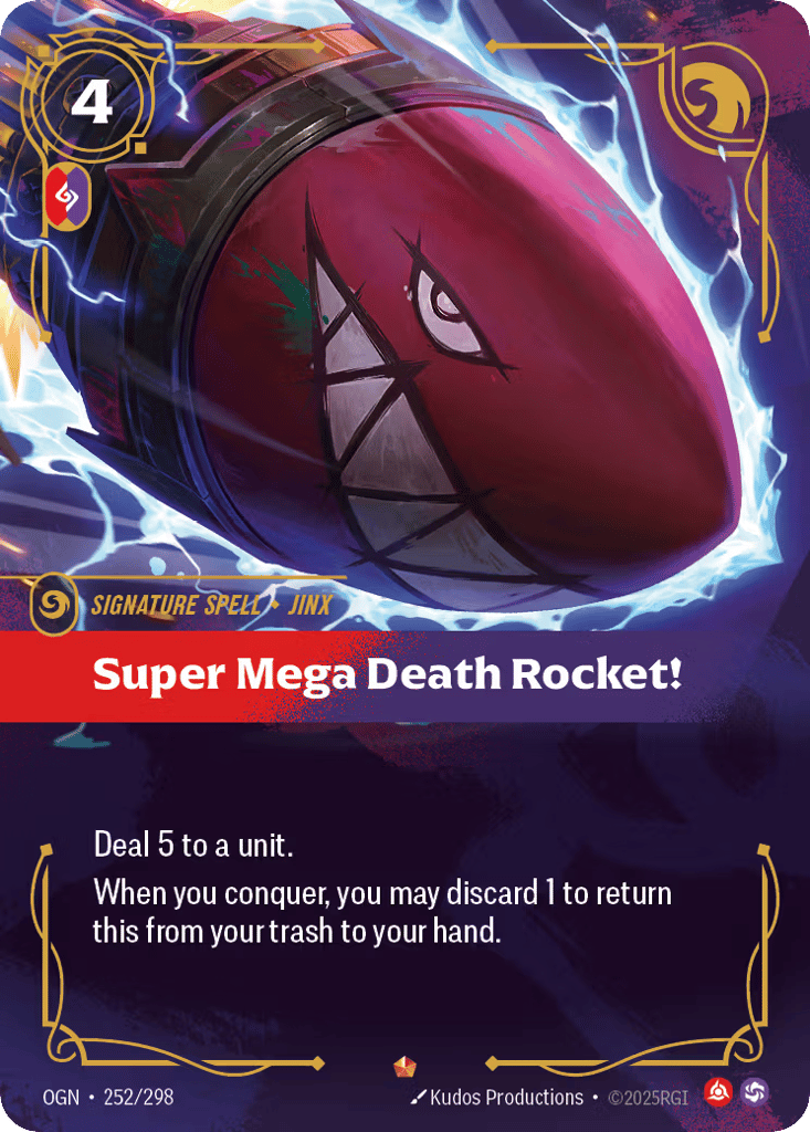 Super Mega Death Rocket! OGN-252 - Origins - Near Mint Riftbound Card