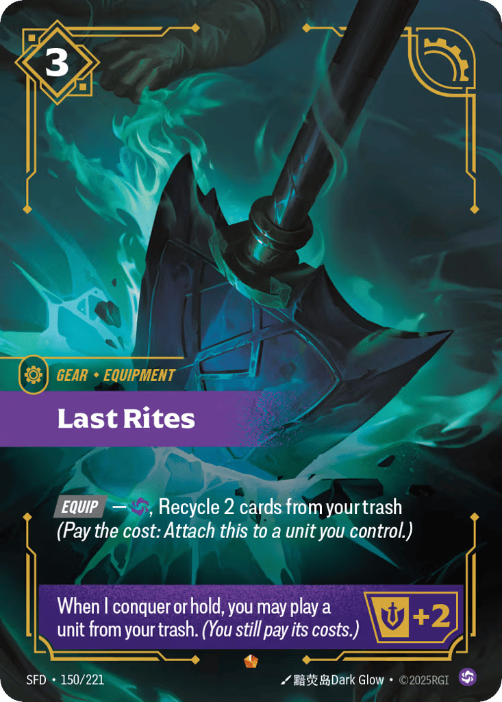 Last Rites SFD-150 - Epic - Spiritforged - Near Mint Riftbound Card