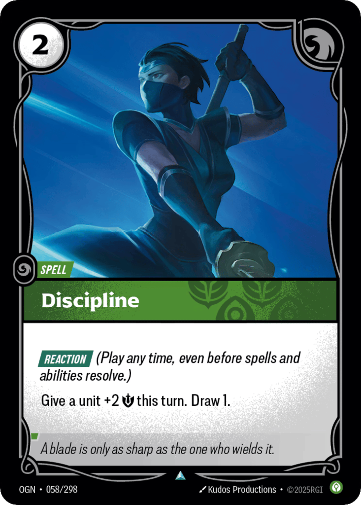 Discipline OGN-058 - Uncommon - Origins - Near Mint Riftbound Card