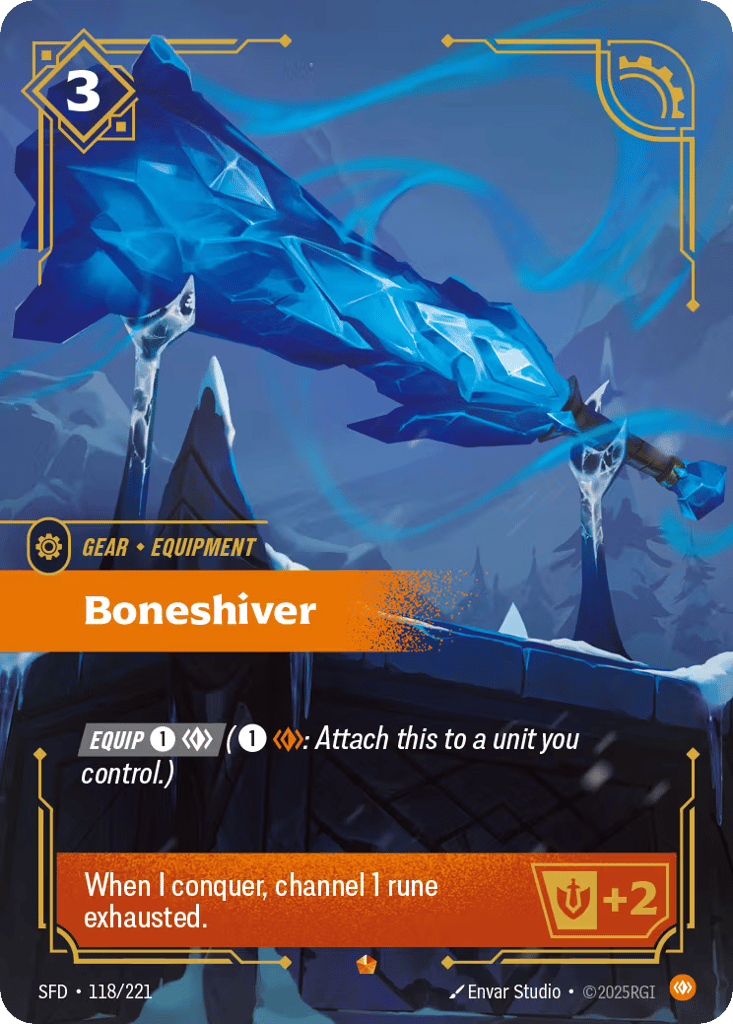 Boneshiver SFD-118 - Epic - Spiritforged - Near Mint Riftbound Card