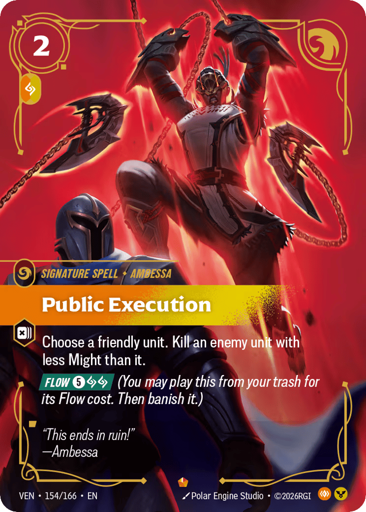 Public Execution VEN-154 - Epic - Vendetta - Near Mint Riftbound Card