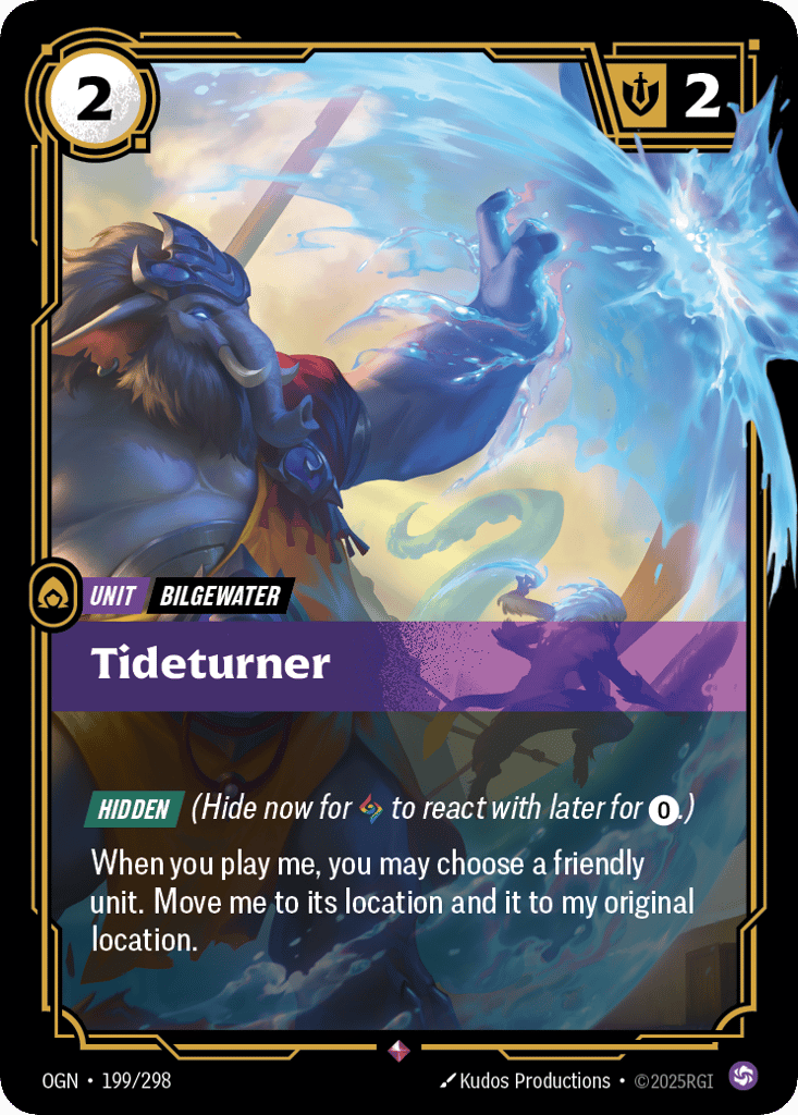 Tideturner OGN-199 - Rare - Origins - Near Mint Riftbound Card