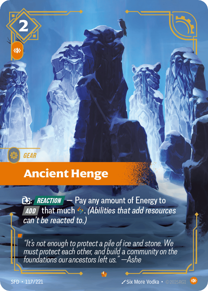 Ancient Henge SFD-117 - Spiritforged - Near Mint Riftbound Card