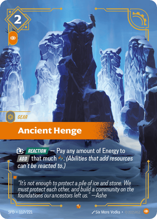 Ancient Henge SFD-117 - Spiritforged - Near Mint Riftbound Card
