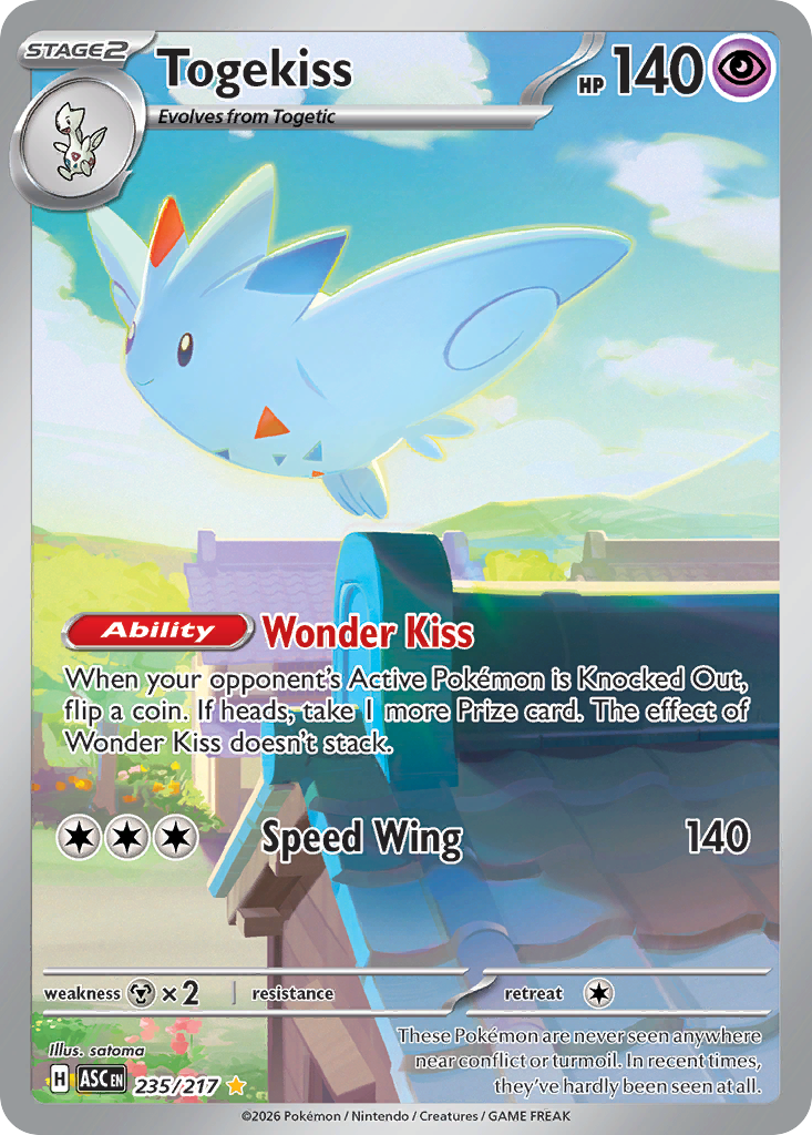 Togekiss 235/217 - Illustration Rare - Ascended Heroes - Near Mint Pokemon Card