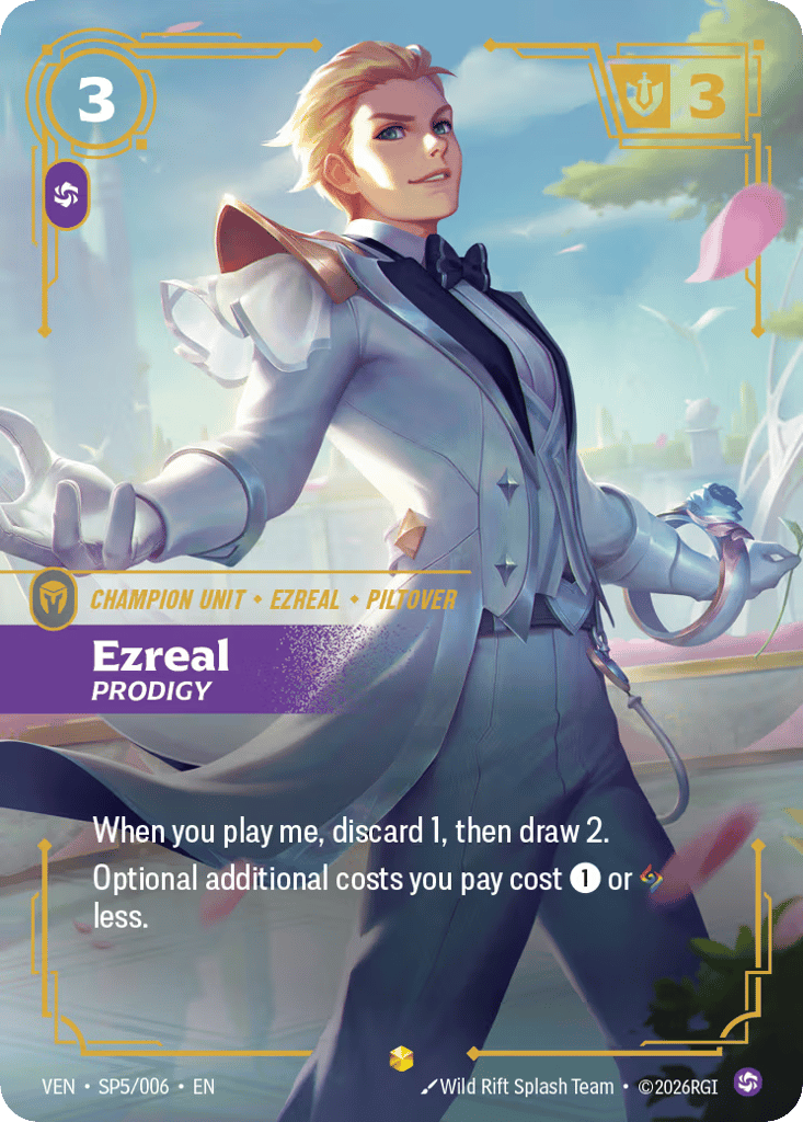 Ezreal - Prodigy VEN-SP5 - Showcase - Vendetta - Near Mint Riftbound Card