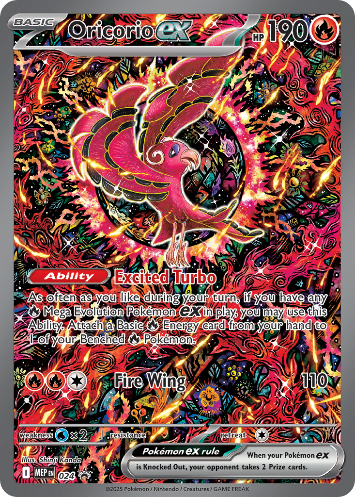 Oricorio ex MEP024 - Promo - Pokemon Promo - Near Mint Pokemon Card