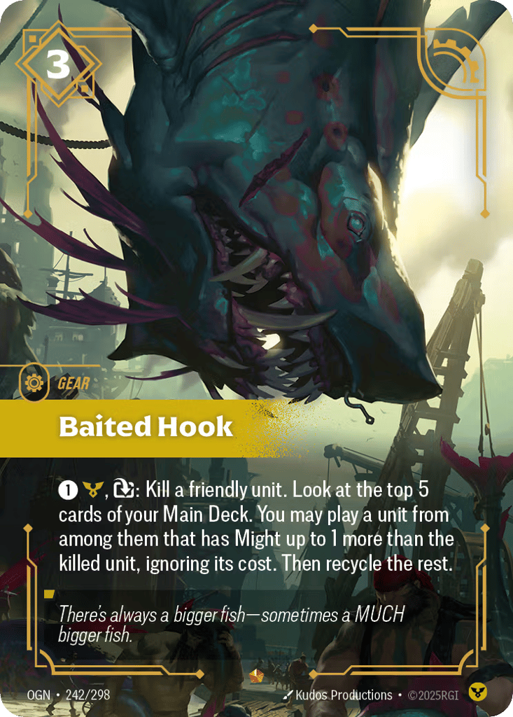 Baited Hook OGN-242 - Epic - Origins - Near Mint Riftbound Card