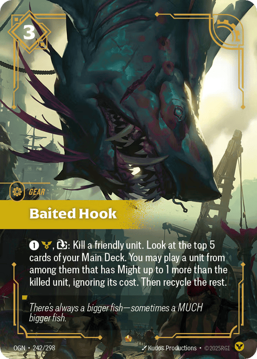 Baited Hook OGN-242 - Epic - Origins - Near Mint Riftbound Card