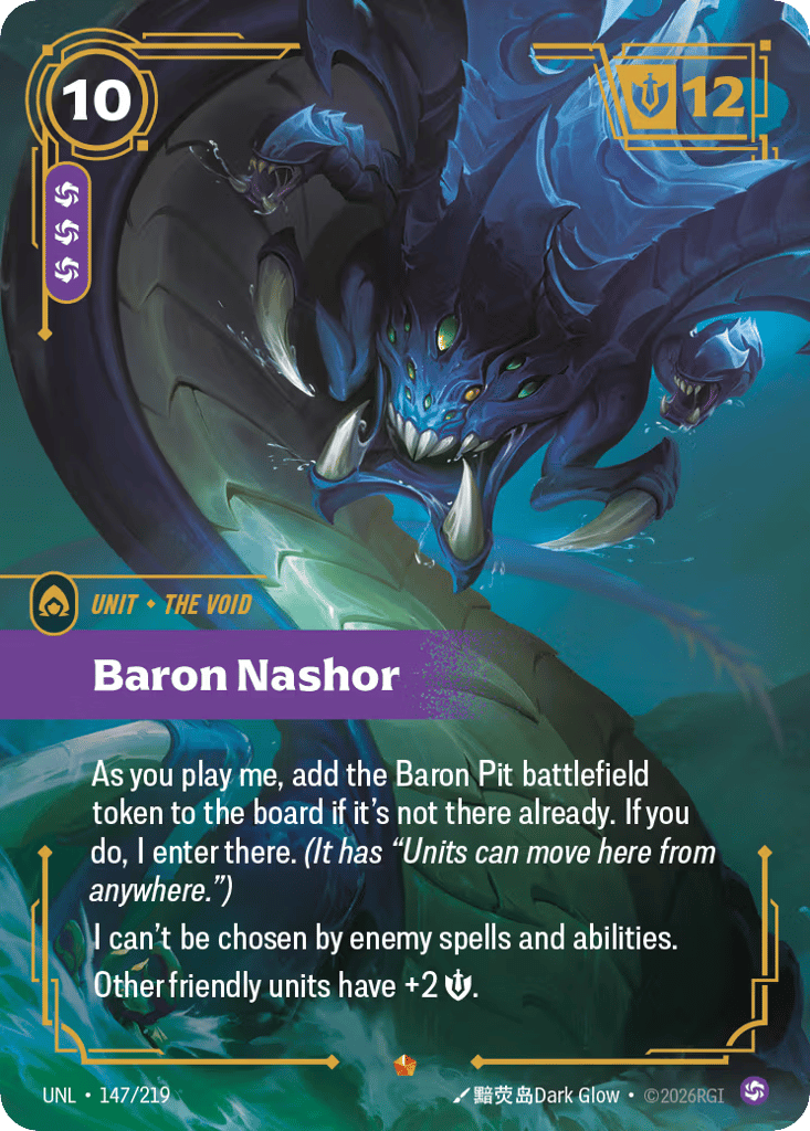 Baron Nashor UNL-147 - Epic - Unleashed - Near Mint Riftbound Card