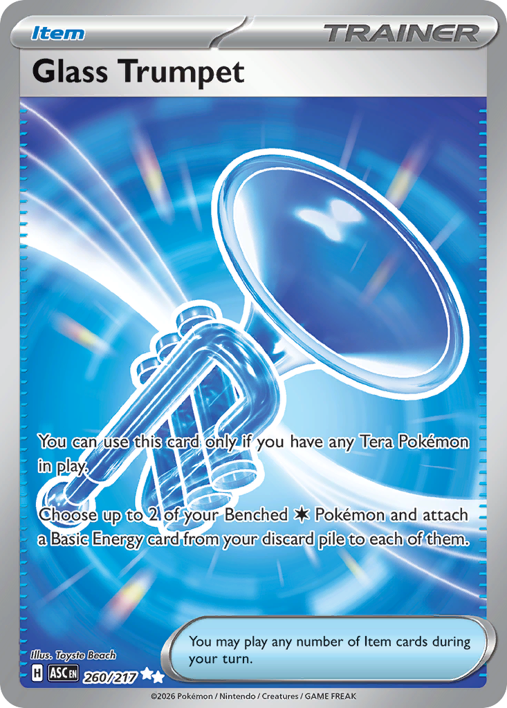 Glass Trumpet 260/217 - Full Art - Ascended Heroes - Near Mint Pokemon Card