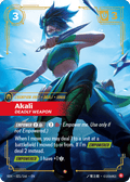 Akali - Deadly Weapon VEN-021 - Epic - Vendetta - Near Mint Riftbound Card
