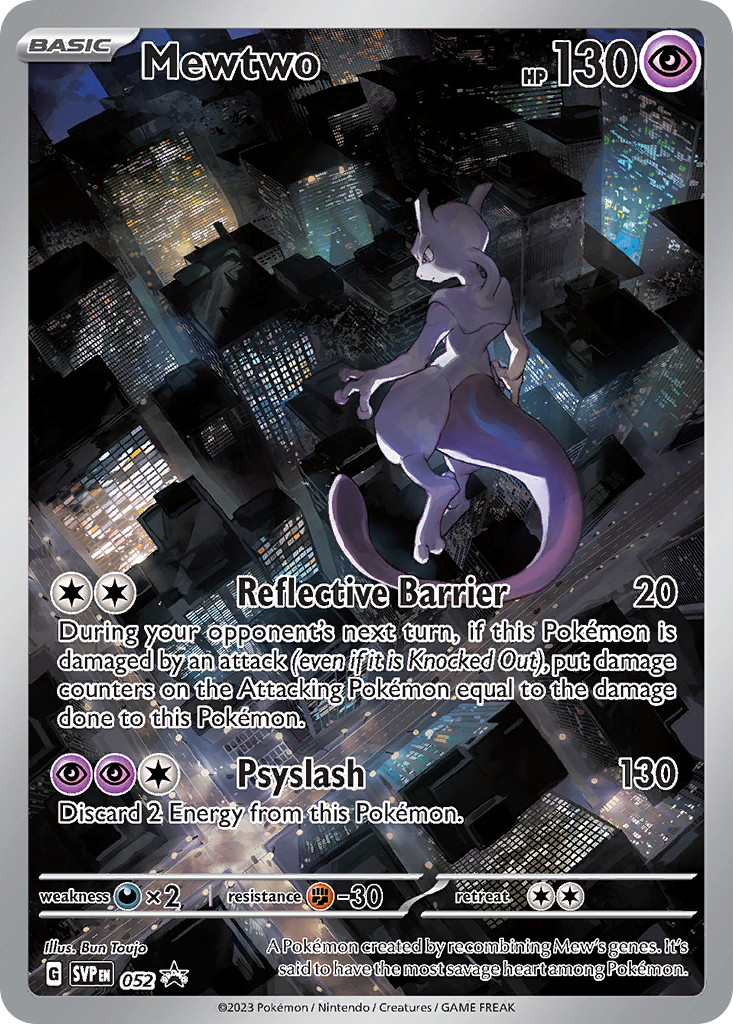 Mewtwo Promo SVP052 - Promo - Pokemon Promo - Near Mint Pokemon Card