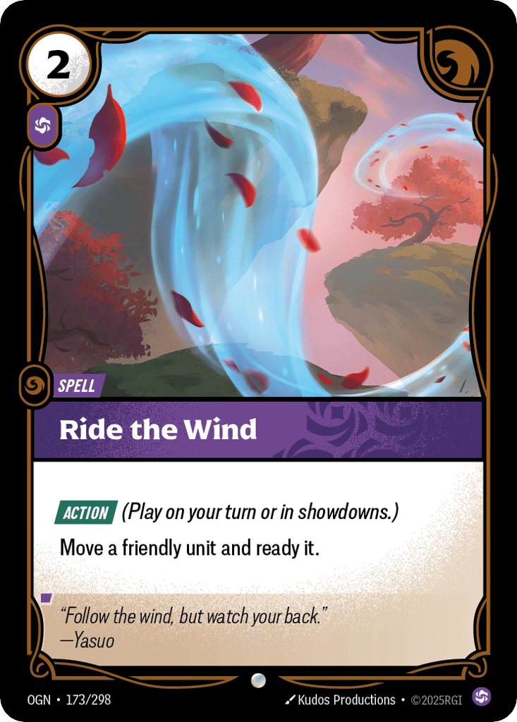 Ride the Wind OGN-173 - Common - Origins - Near Mint Riftbound Card