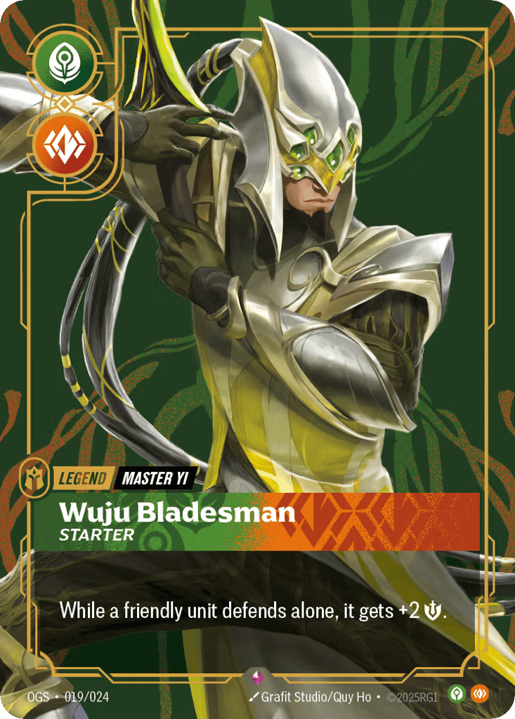 Master Yi - Wuju Bladesman OGS-019 - Proving Grounds - Near Mint Riftbound Card