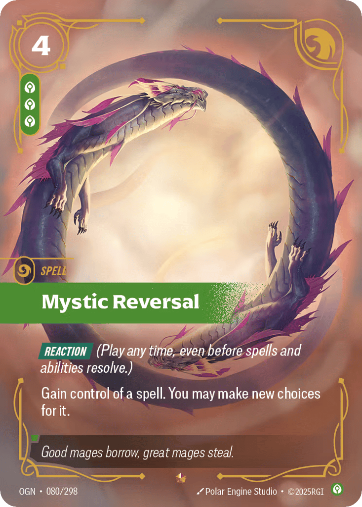 Mystic Reversal OGN-080 - Epic - Origins - Near Mint Riftbound Card